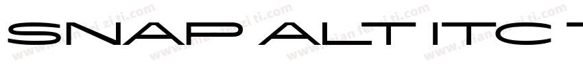Snap Alt ITC TT字体转换